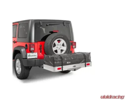 Quadratec Lightweight Aluminum Cargo Rack with Jumbo Rain-Proof Cargo Storage Bag - 12033 1003